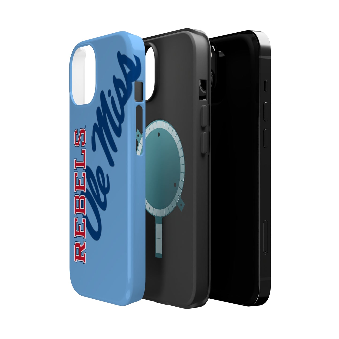 Ole Miss Rebels Iphone 14 MagSafe Tough Case (Blue)