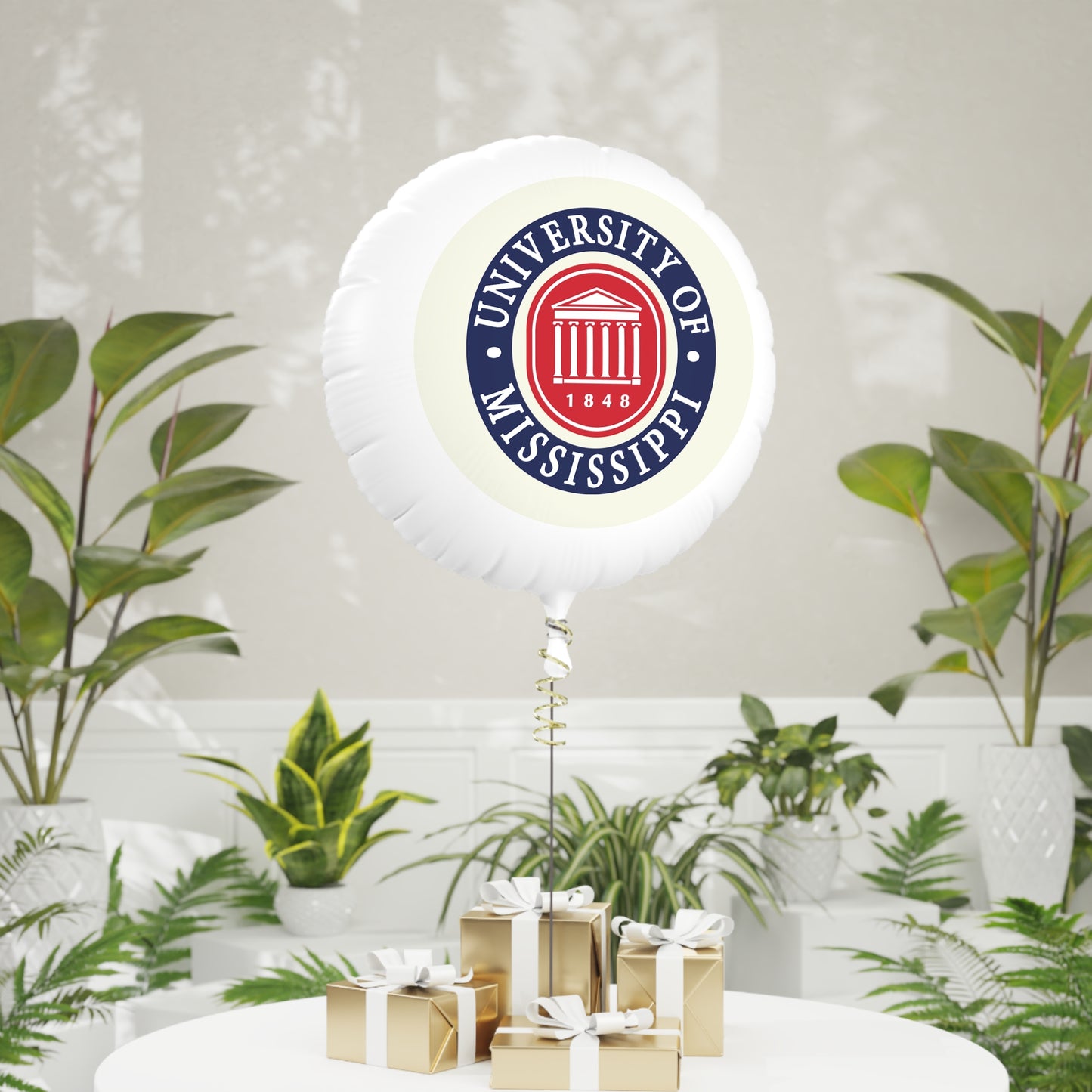 University of Mississippi Mylar Helium Balloon