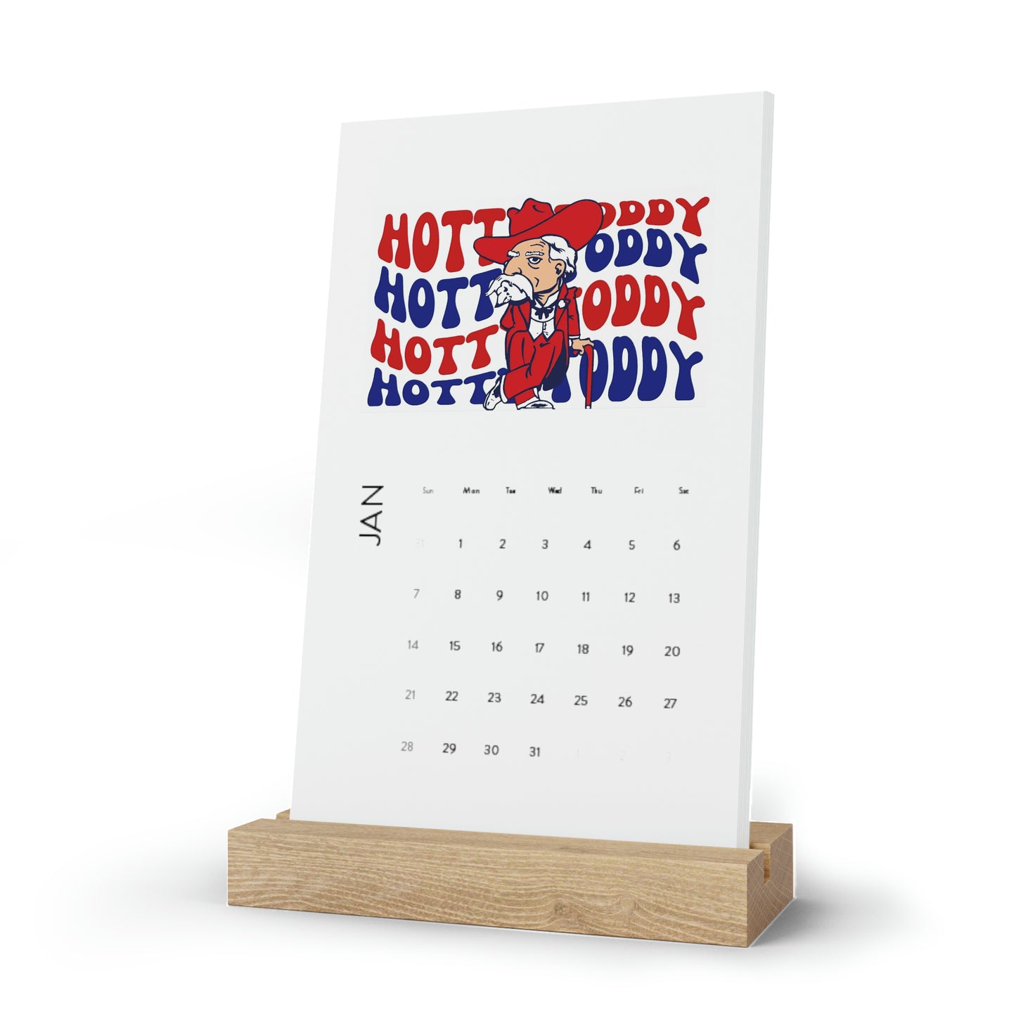 Ole Miss Vertical Desk Calendar (2024)