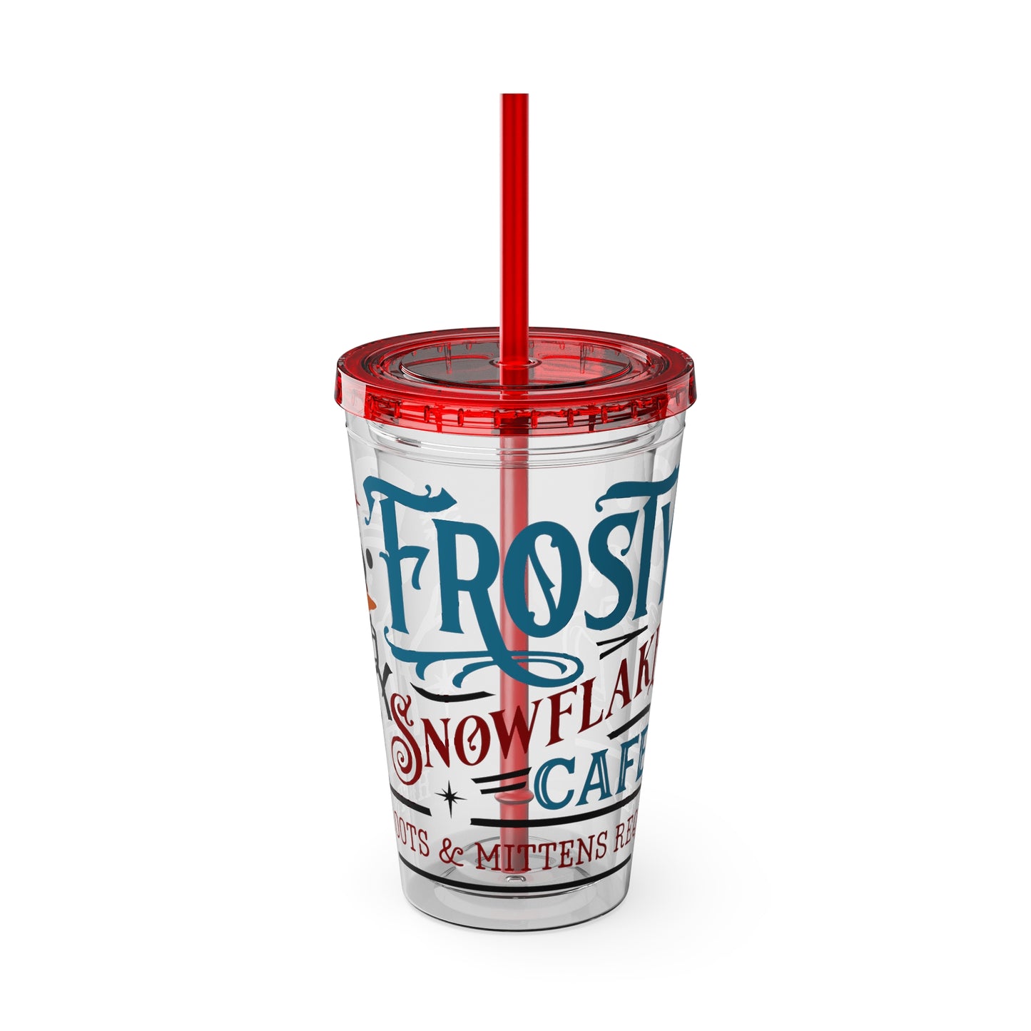 Frosty's Cafe Sunsplash Tumbler with Straw, 16oz