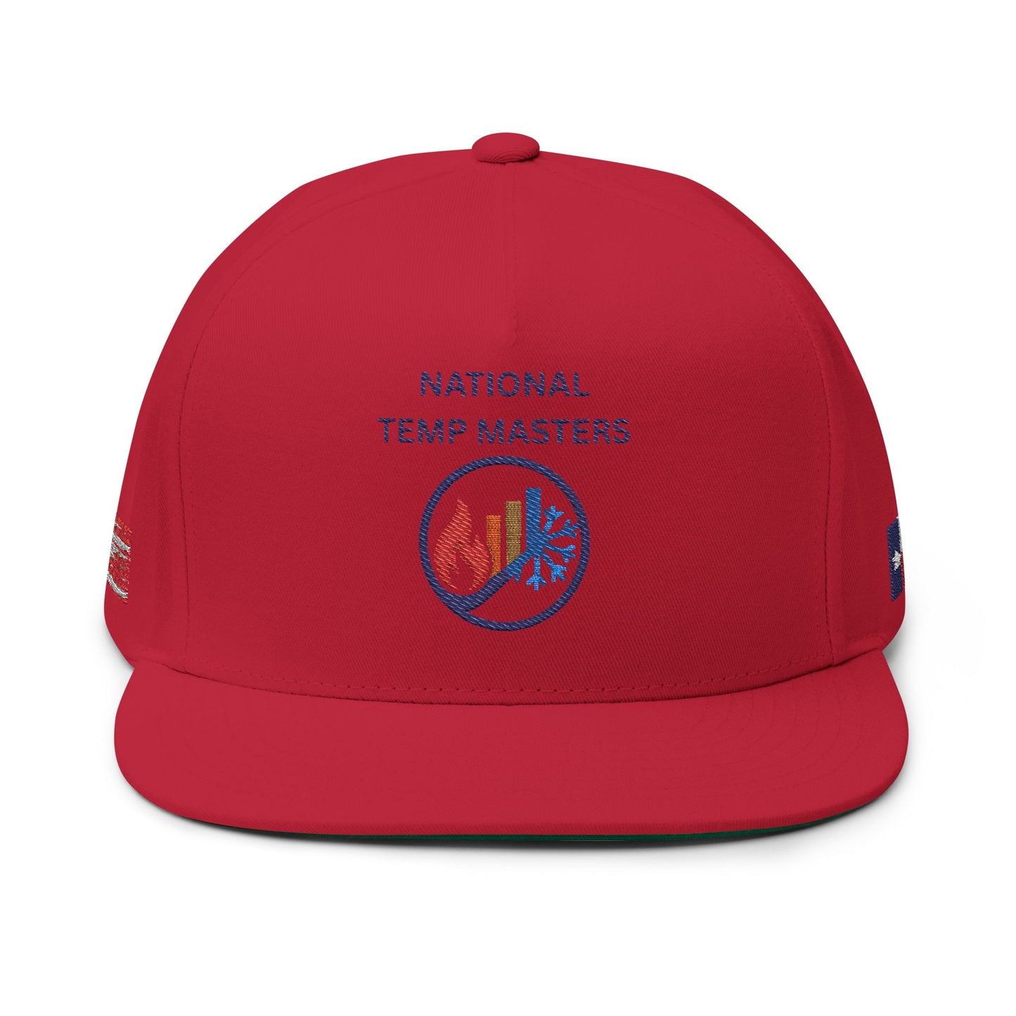 National Temp Masters Embroidered Flat Bill Cap