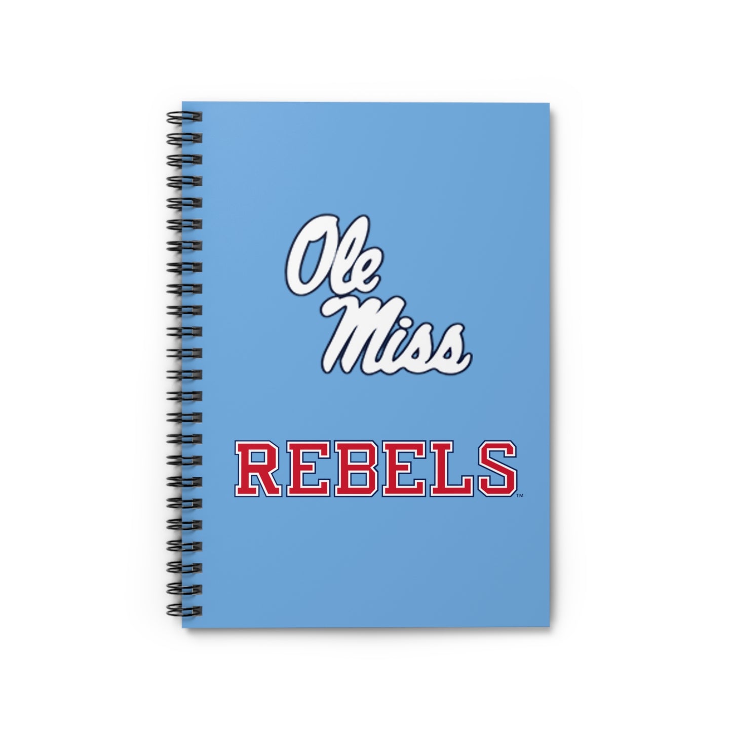 Ole Miss Rebels Spiral Notebook - Ruled Line - BLUE