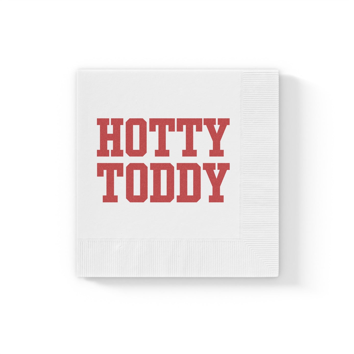 Hotty Toddy White Coined Napkins