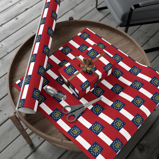 Georgia Flag Gift Wrap Papers