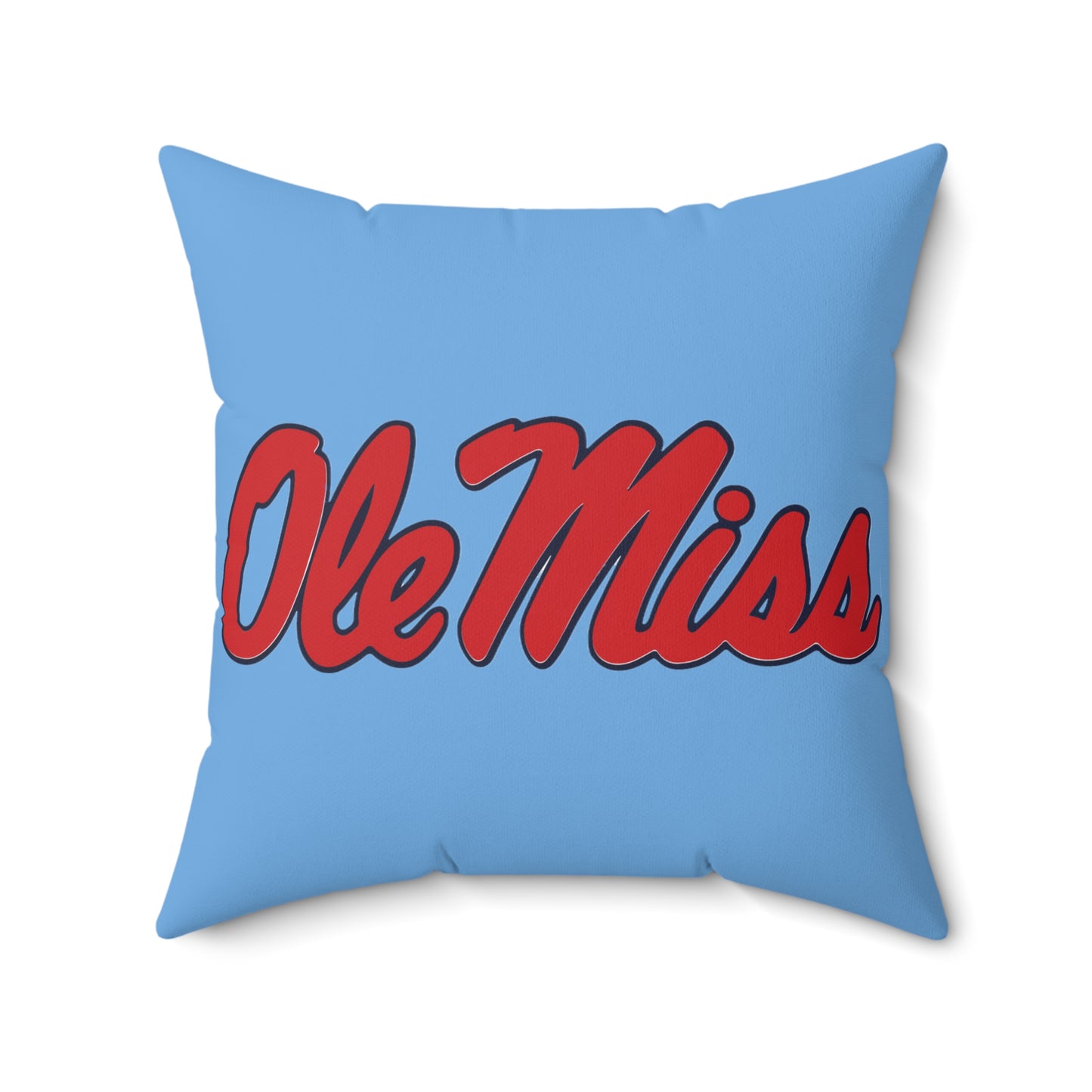 Ole Miss I am a Rebel Spun Polyester Square Pillow