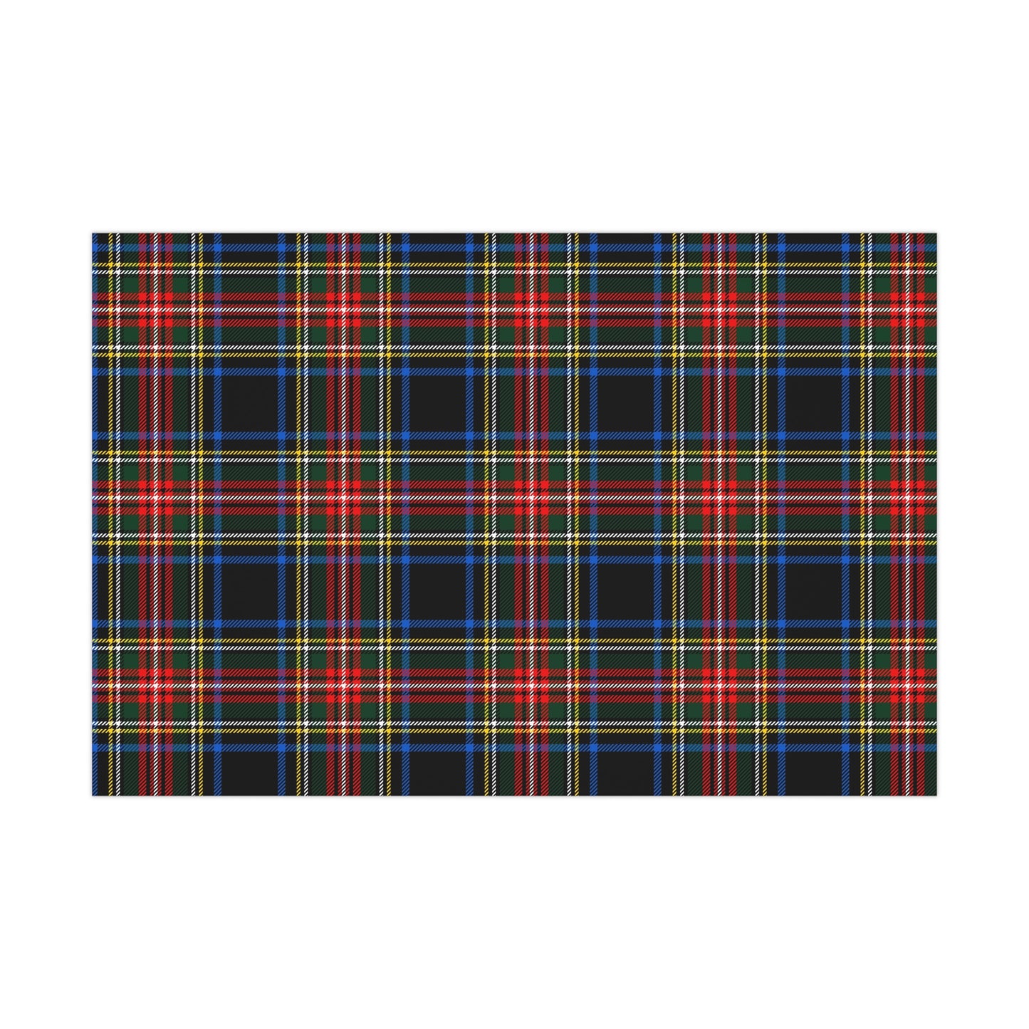 Red, Blue, Green Plaid Gift Wrap Papers