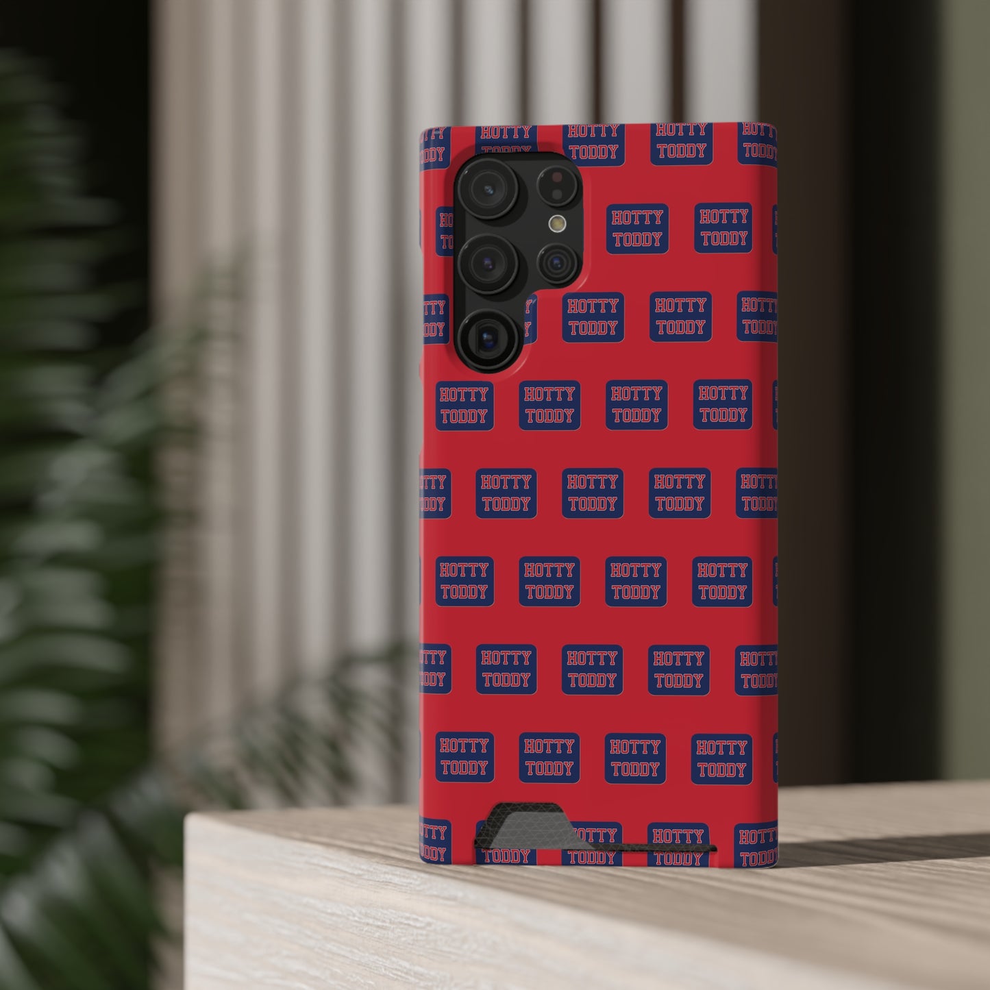 iPhone and Samsung Hotty Toddy (RED) Phone Case With Card Holder