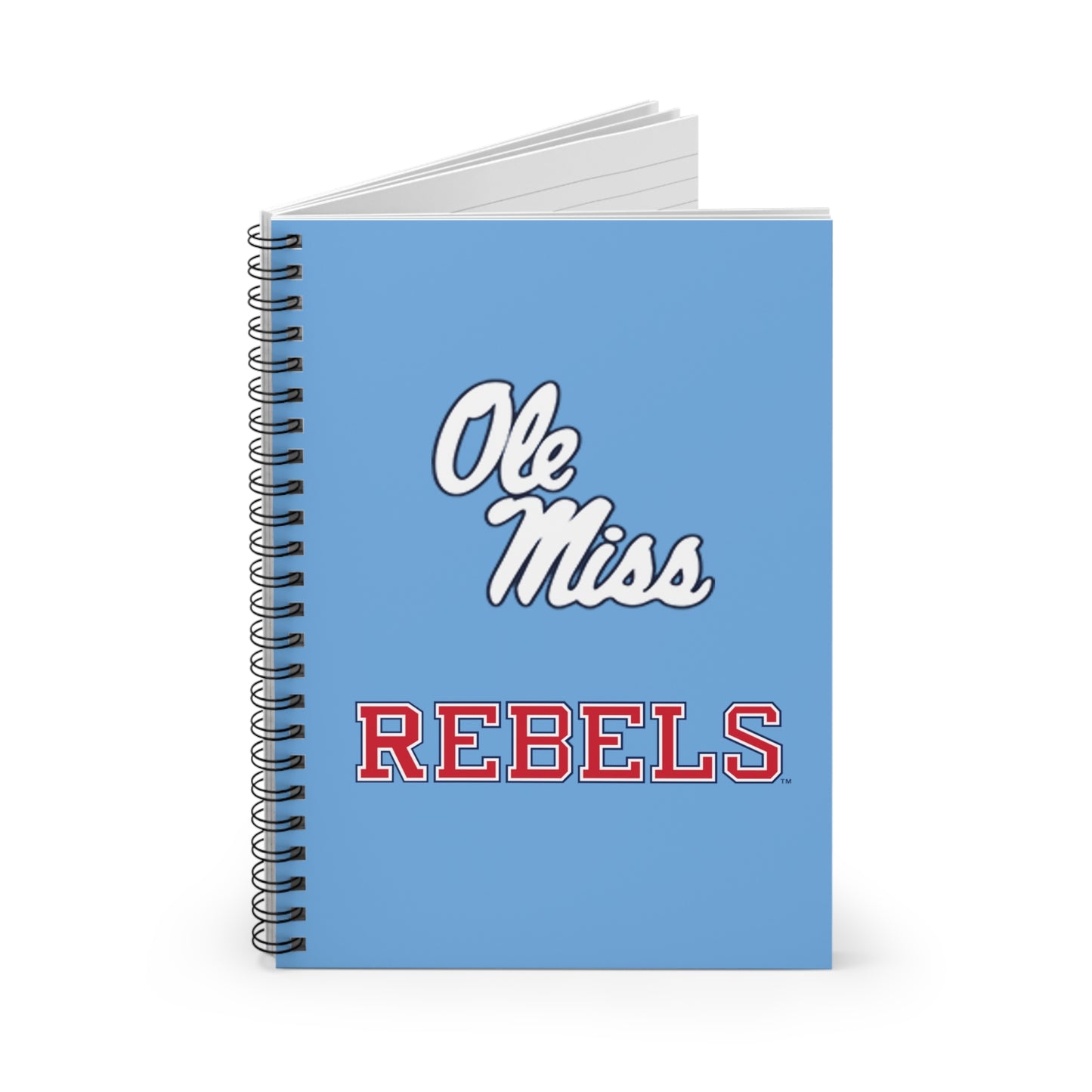 Ole Miss Rebels Spiral Notebook - Ruled Line - BLUE