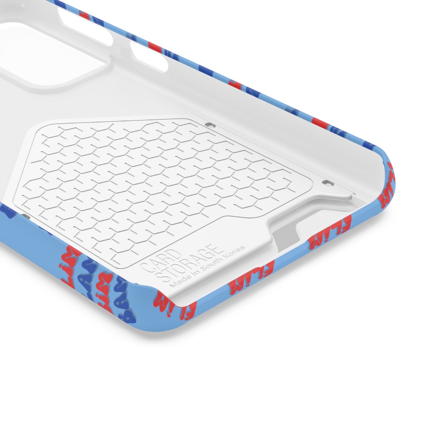 iPhone and Samsung Flim Flam Bim Bam (BLUE) Phone Case With Card Holder