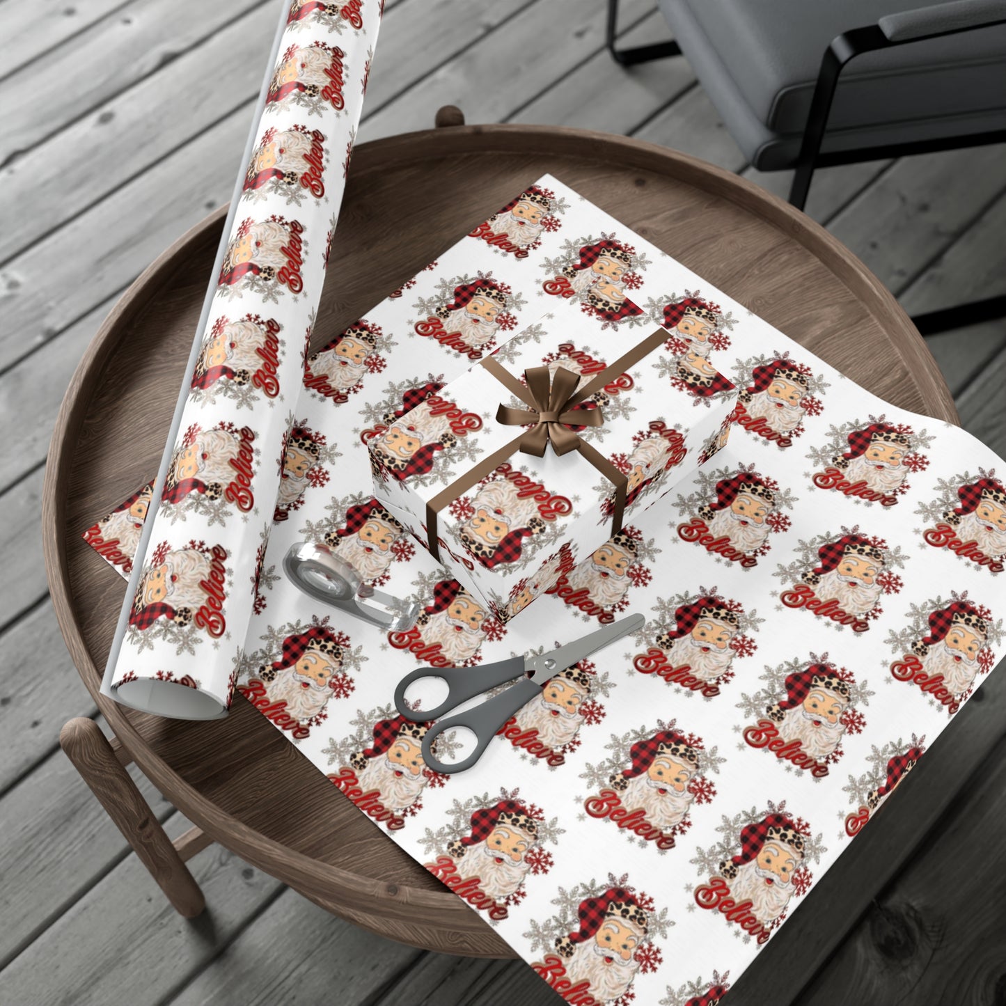 Santa Believe Gift Wrap Papers