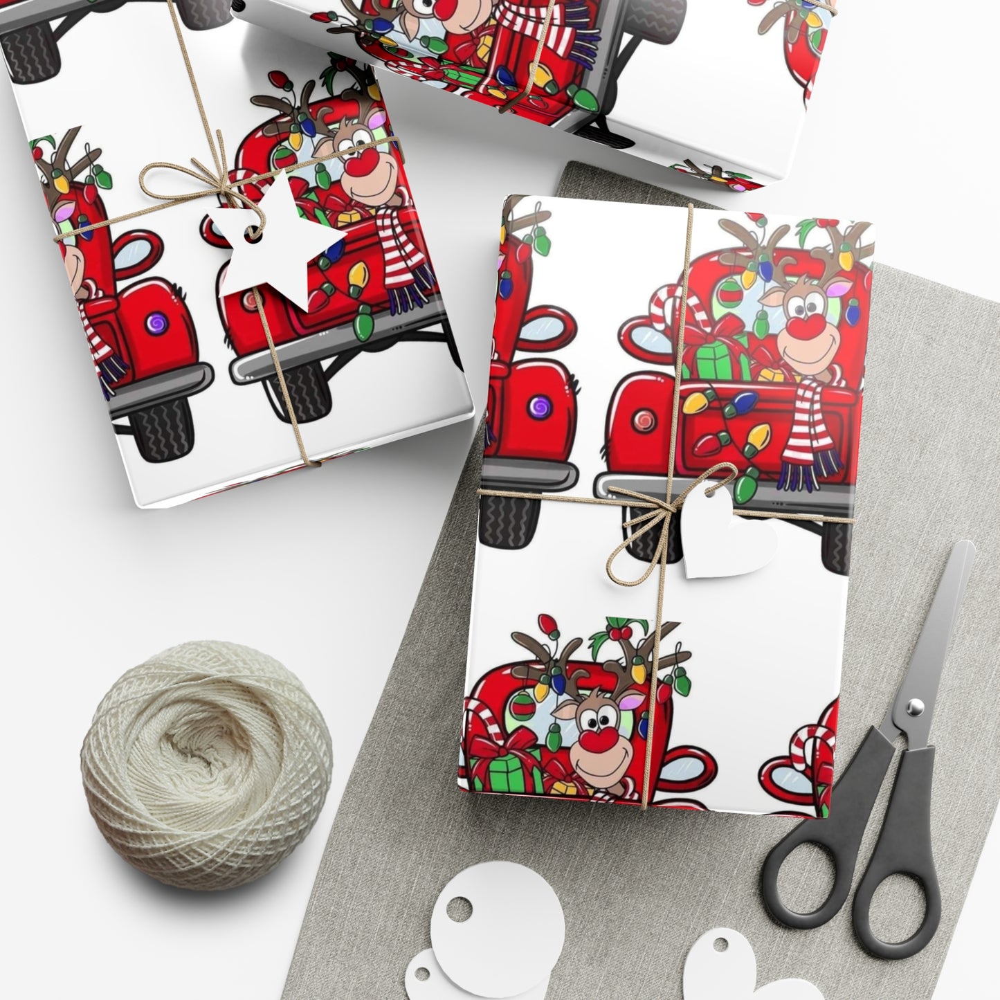 Reindeer Gift Wrap Papers