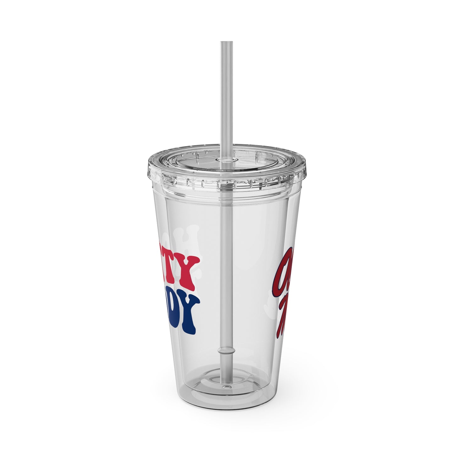 Ole Miss/Hotty Toddy Sunsplash Tumbler with Straw, 16oz