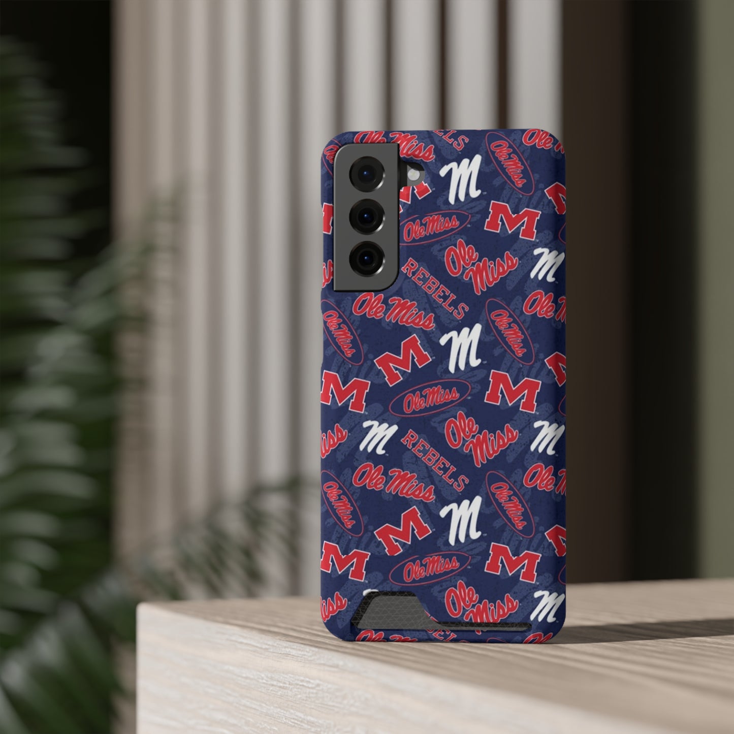 Ole Miss Phone Case With Card Holder