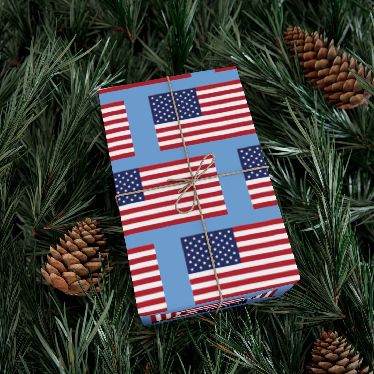 American Flag Gift Wrap Papers