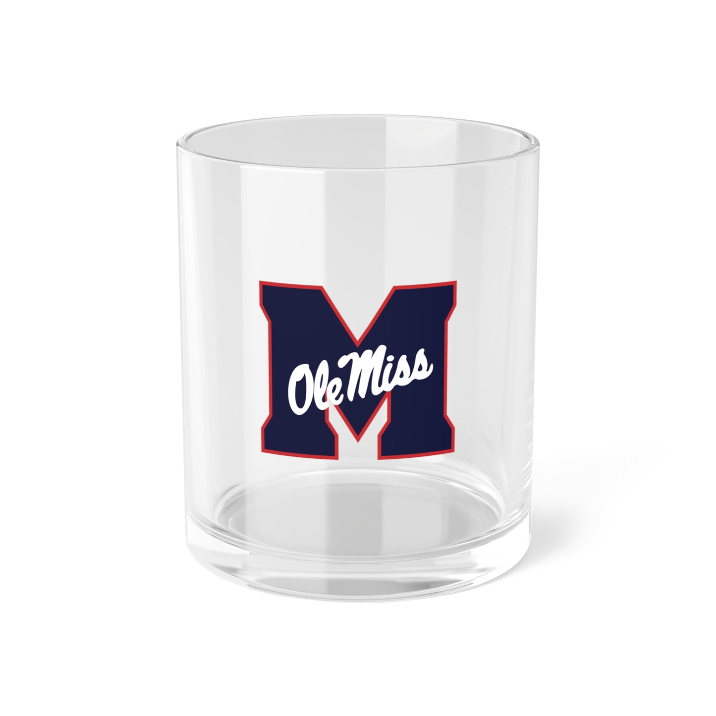 Ole Miss "M" Bar Glass