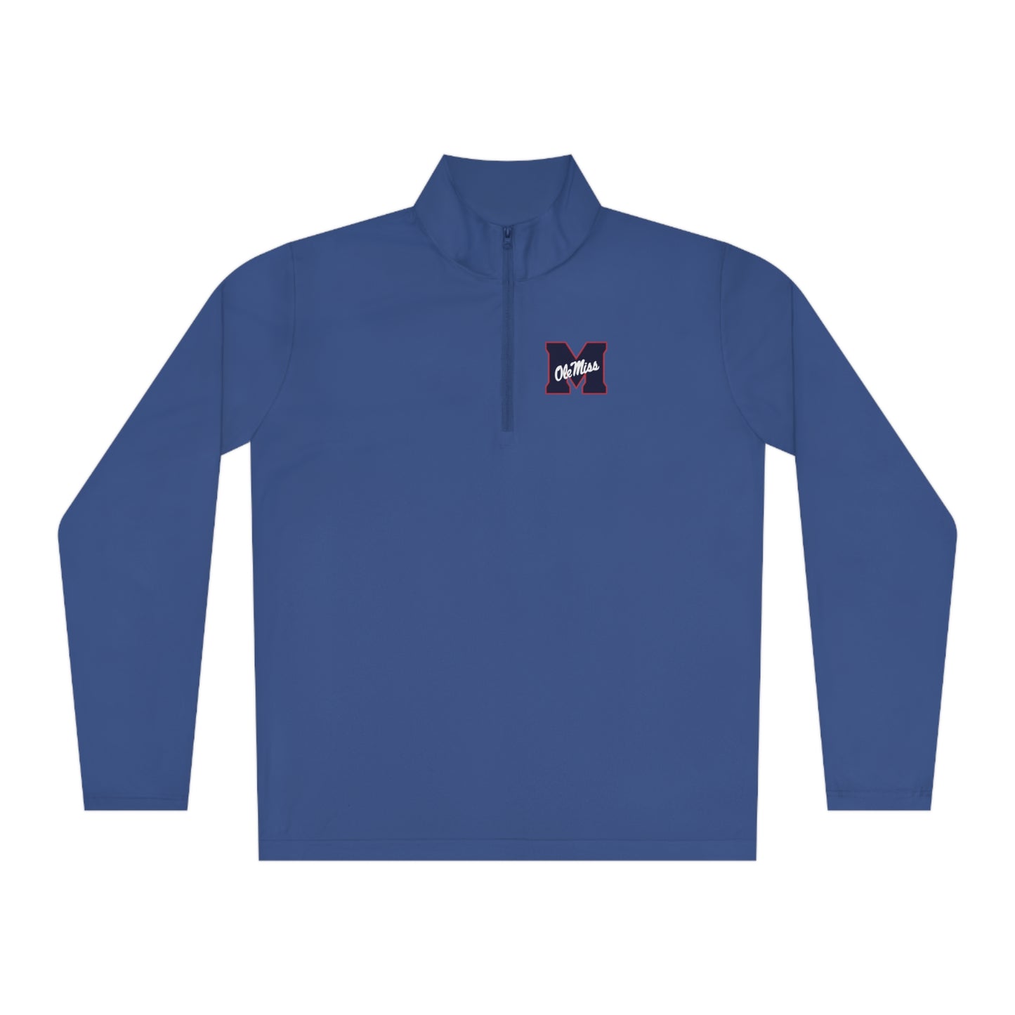 Ole Miss "M" Unisex Quarter-Zip Pullover