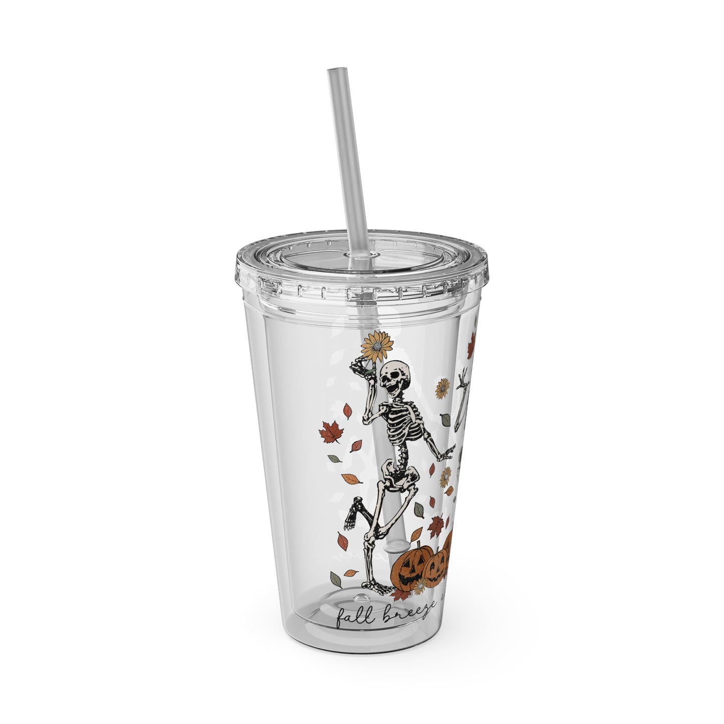 Halloween Sunsplash Tumbler with Straw, 16oz