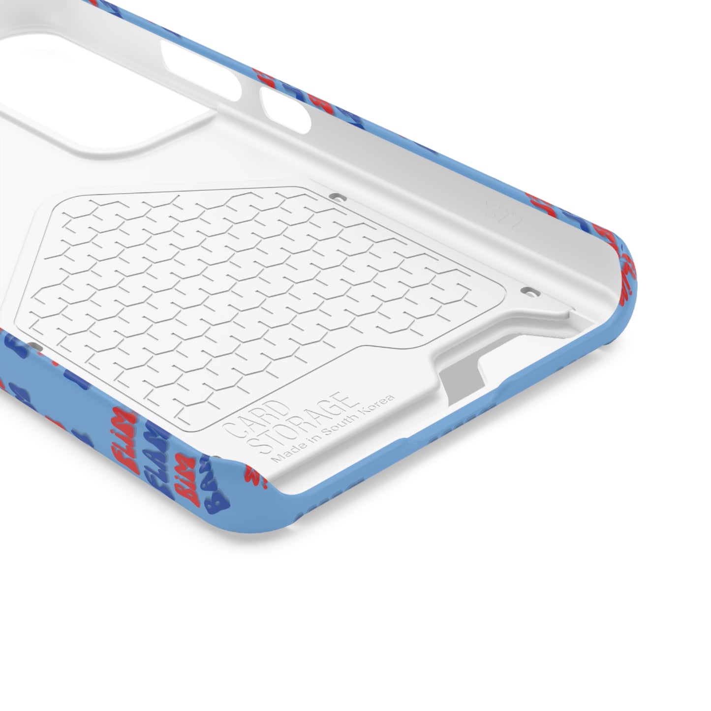 iPhone and Samsung Flim Flam Bim Bam (BLUE) Phone Case With Card Holder