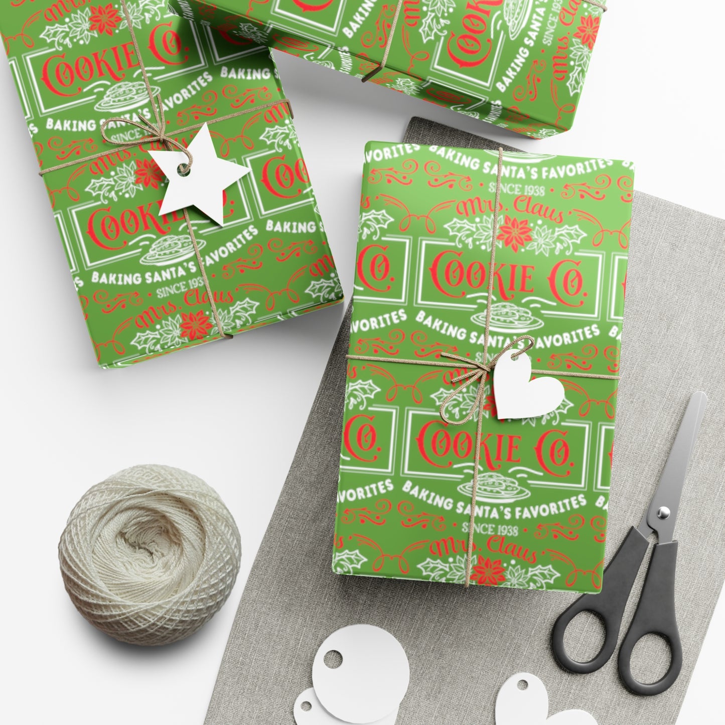 Mrs. Clause Cookie Company Gift Wrap Papers