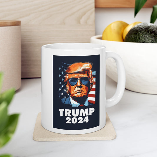 Trump 2024 Ceramic Mug, (11oz, 15oz)