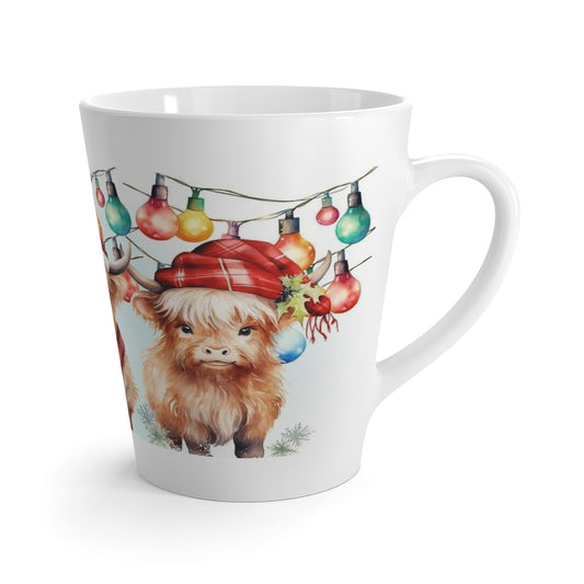 3 Holiday Cows Latte Mug