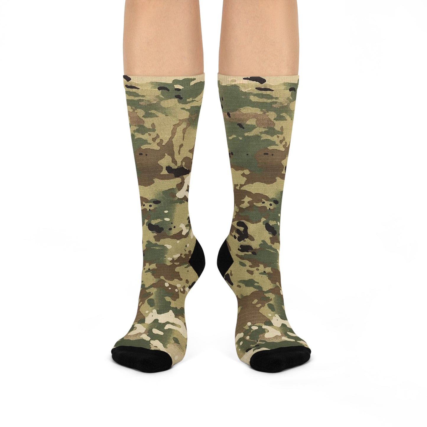 Camouflage (None Digital) Cushioned Crew Socks