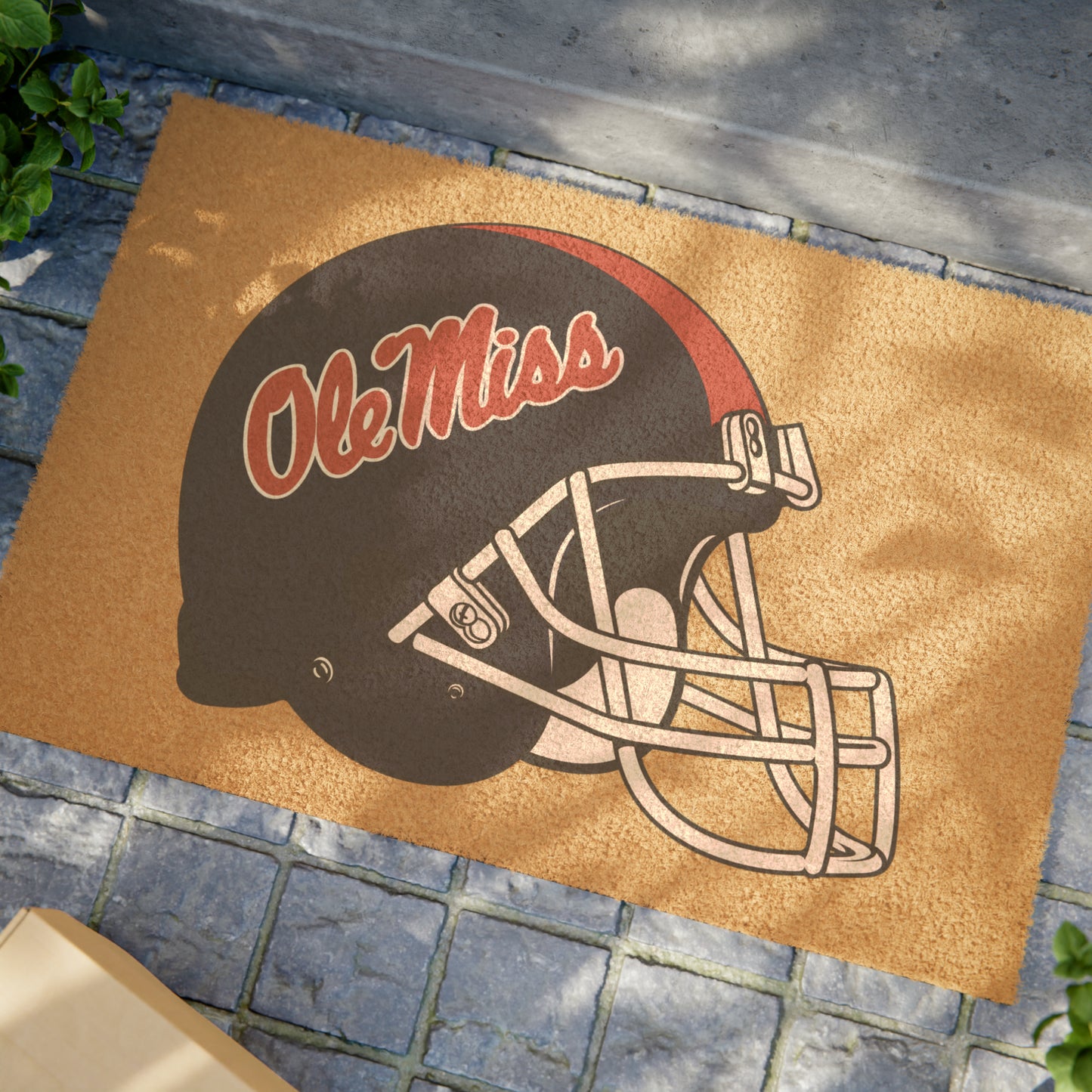 Ole Miss Helmet Doormat