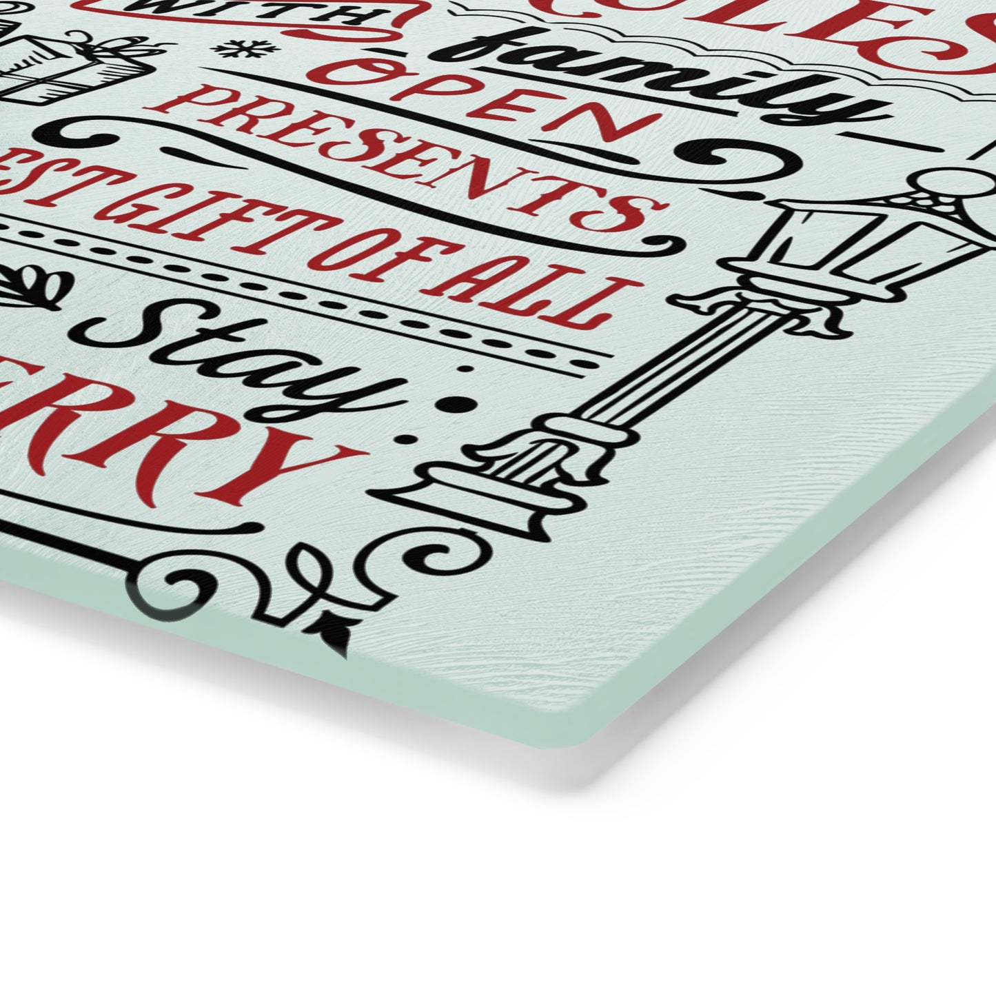 Christmas Rules Cutting Board