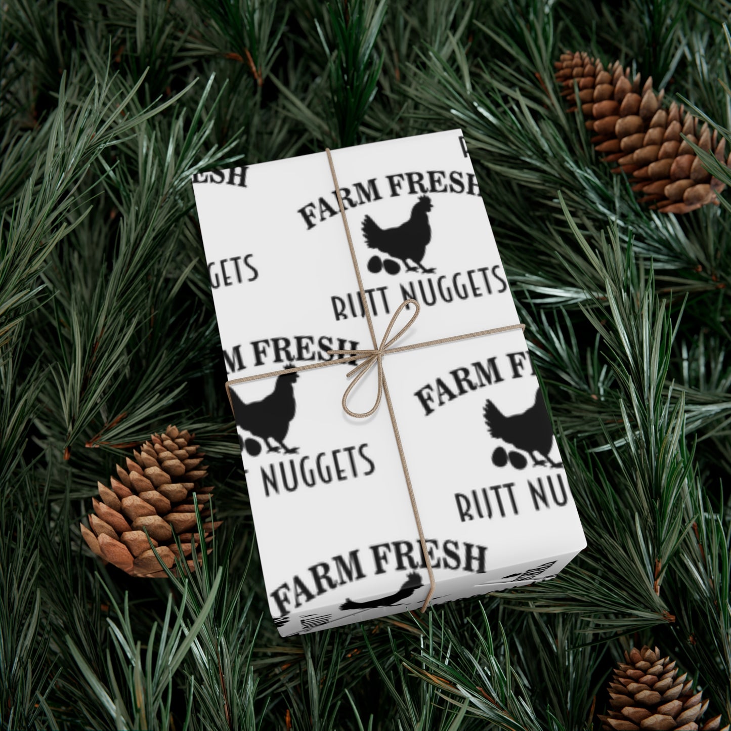 Farm Fresh Butt Nuggets Gift Wrap Papers