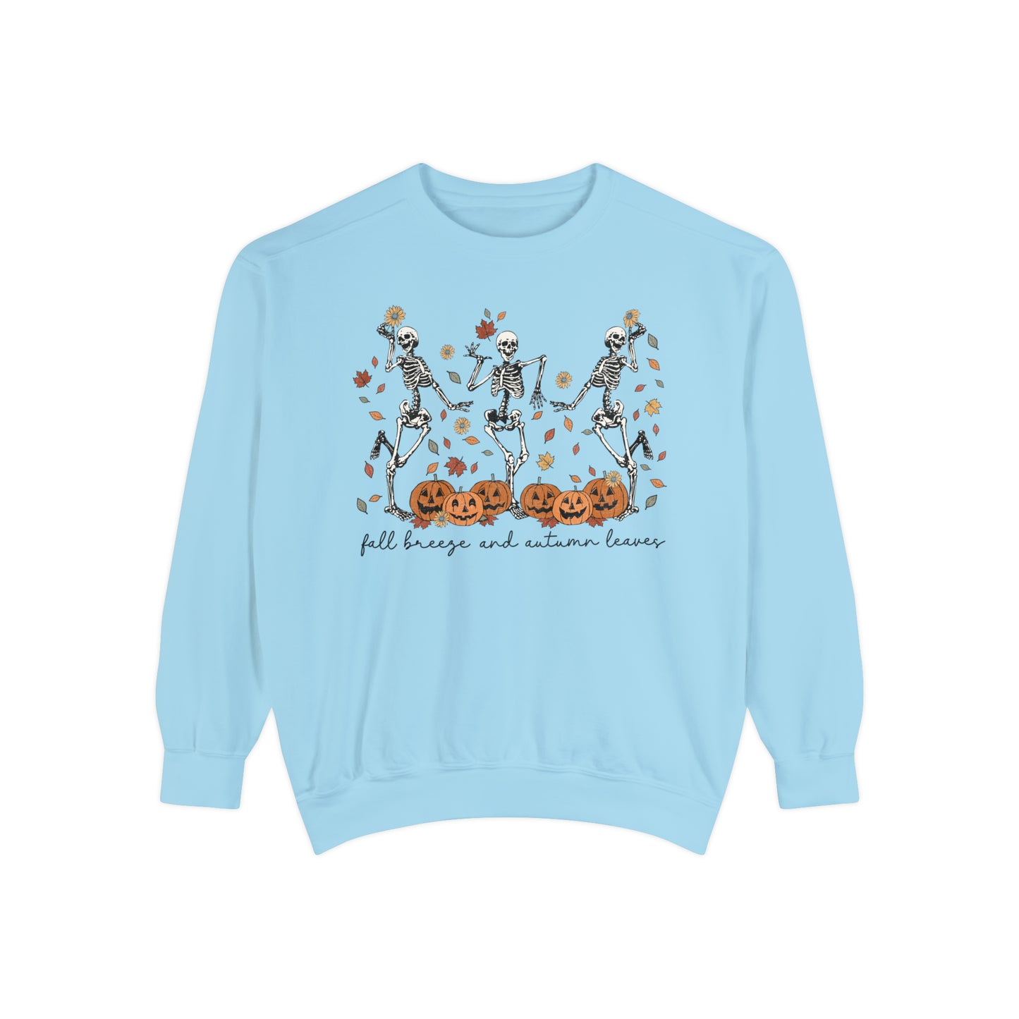 Dancing Skeleton Unisex Garment-Dyed Sweatshirt
