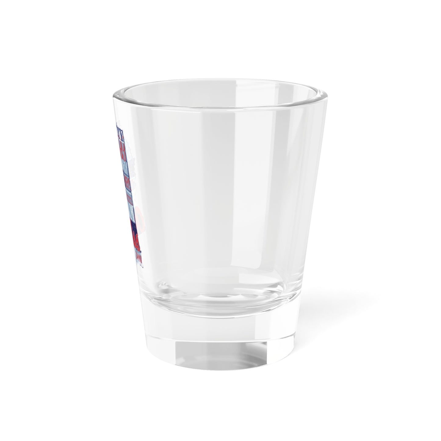 Hotty Toddy Ole Miss State Outline Shot Glass, 1.5oz