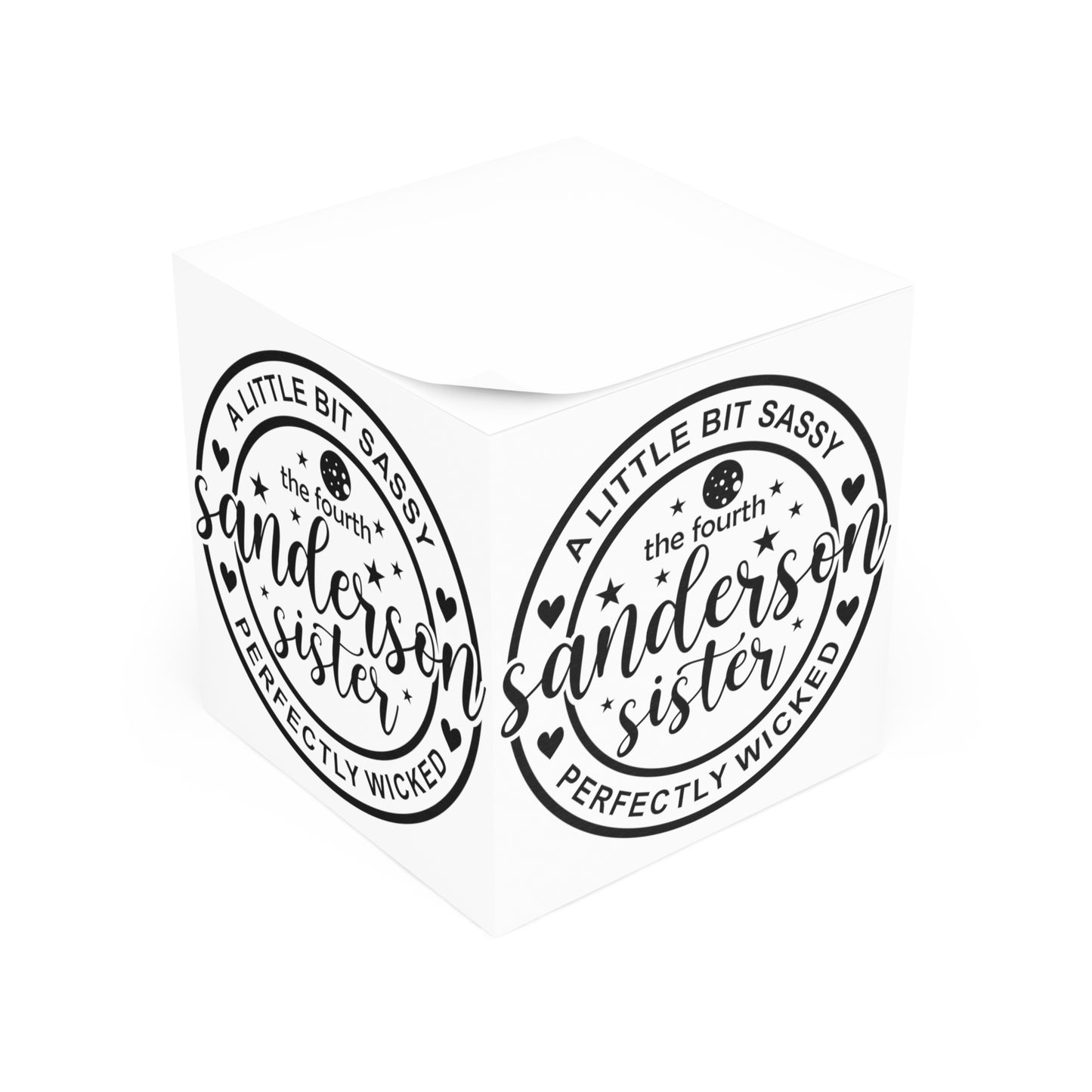 Sanderson Sisters Note Cube