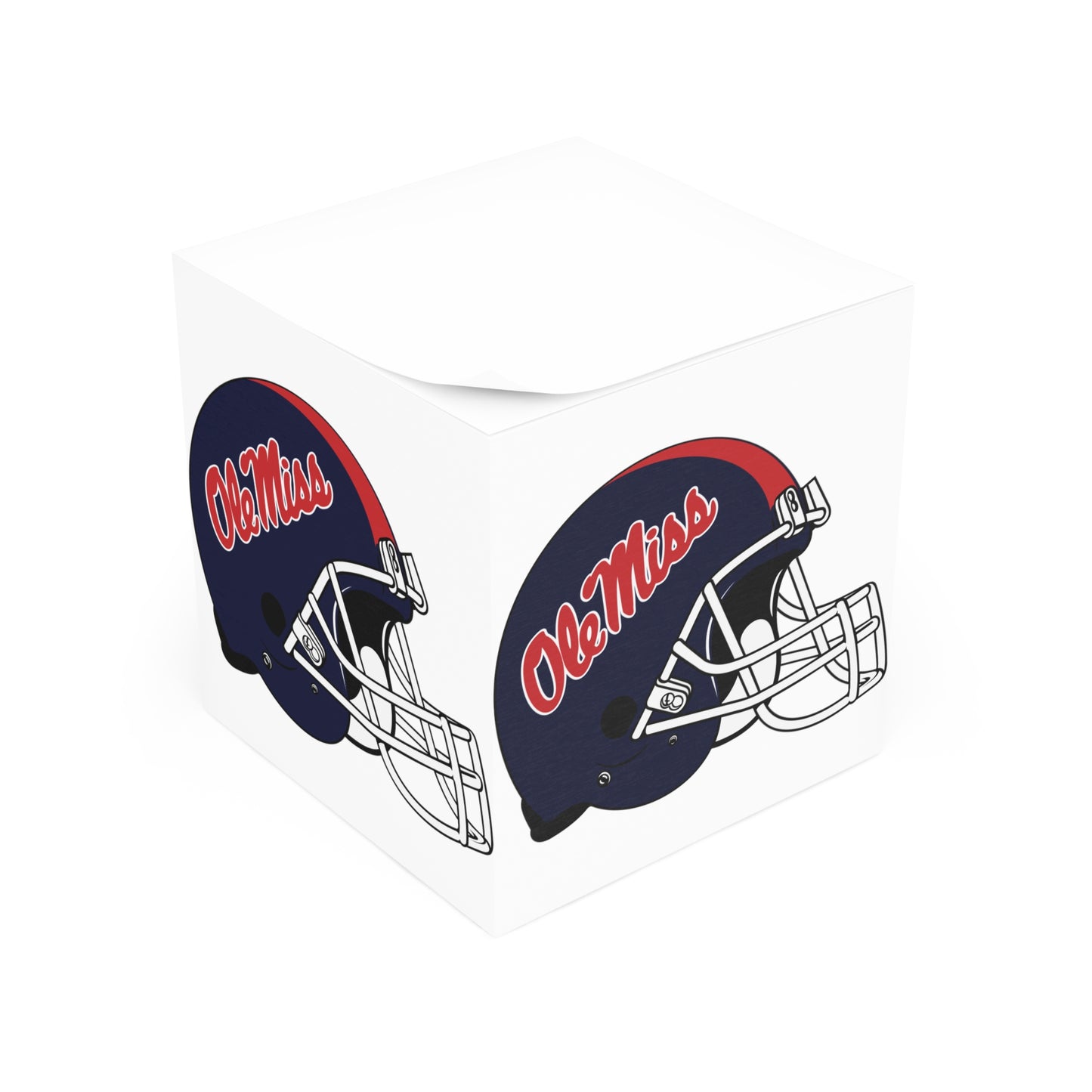 Ole Miss Helmet Note Cube