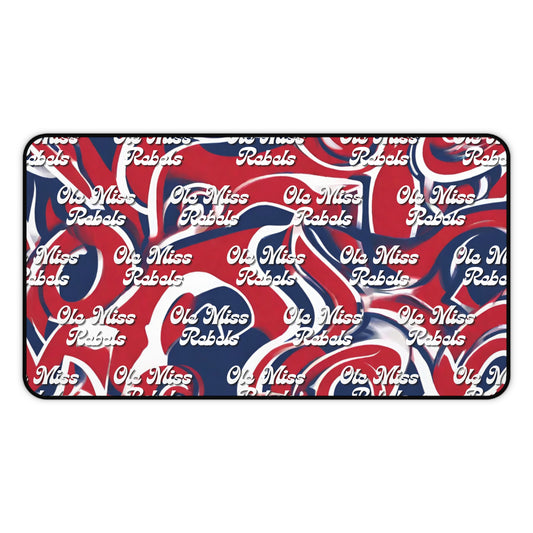 Ole Miss Rebels Abstract Desk Mat