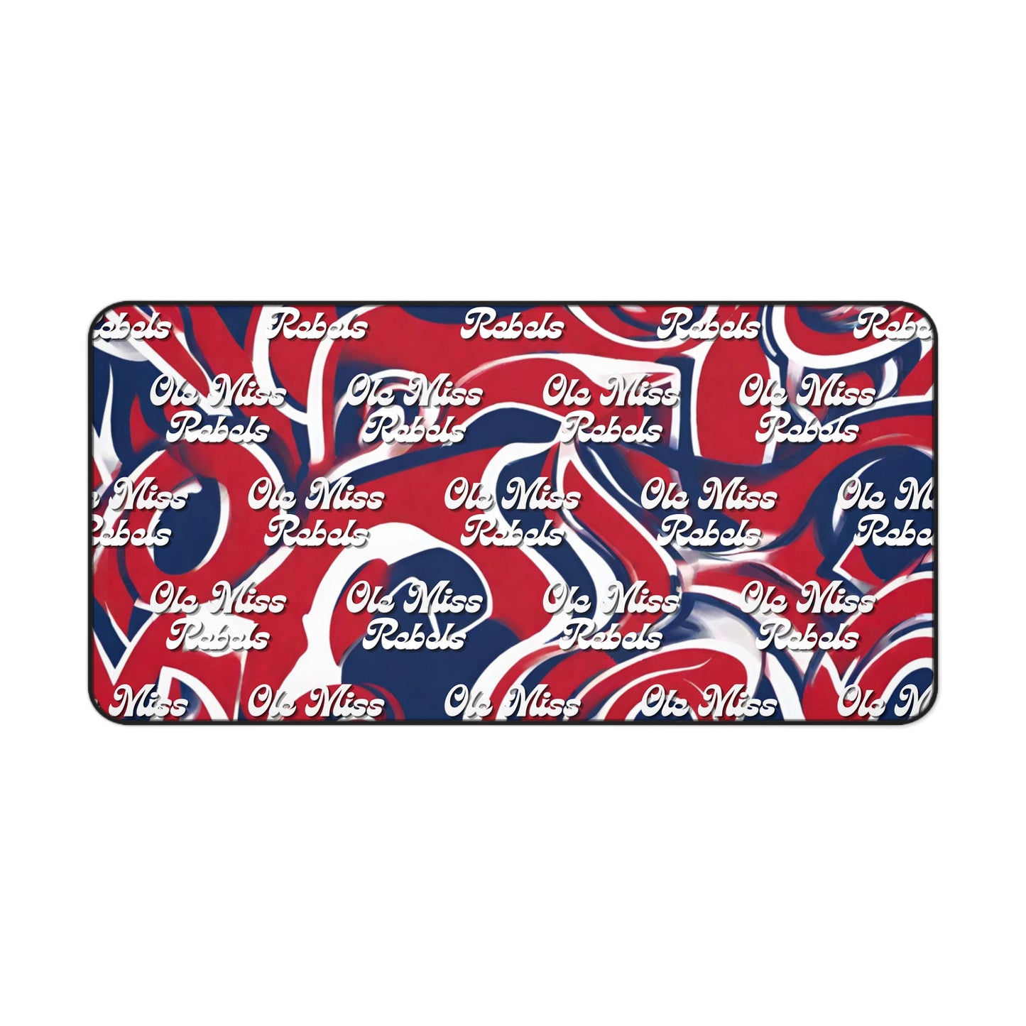 Ole Miss Rebels Abstract Desk Mat