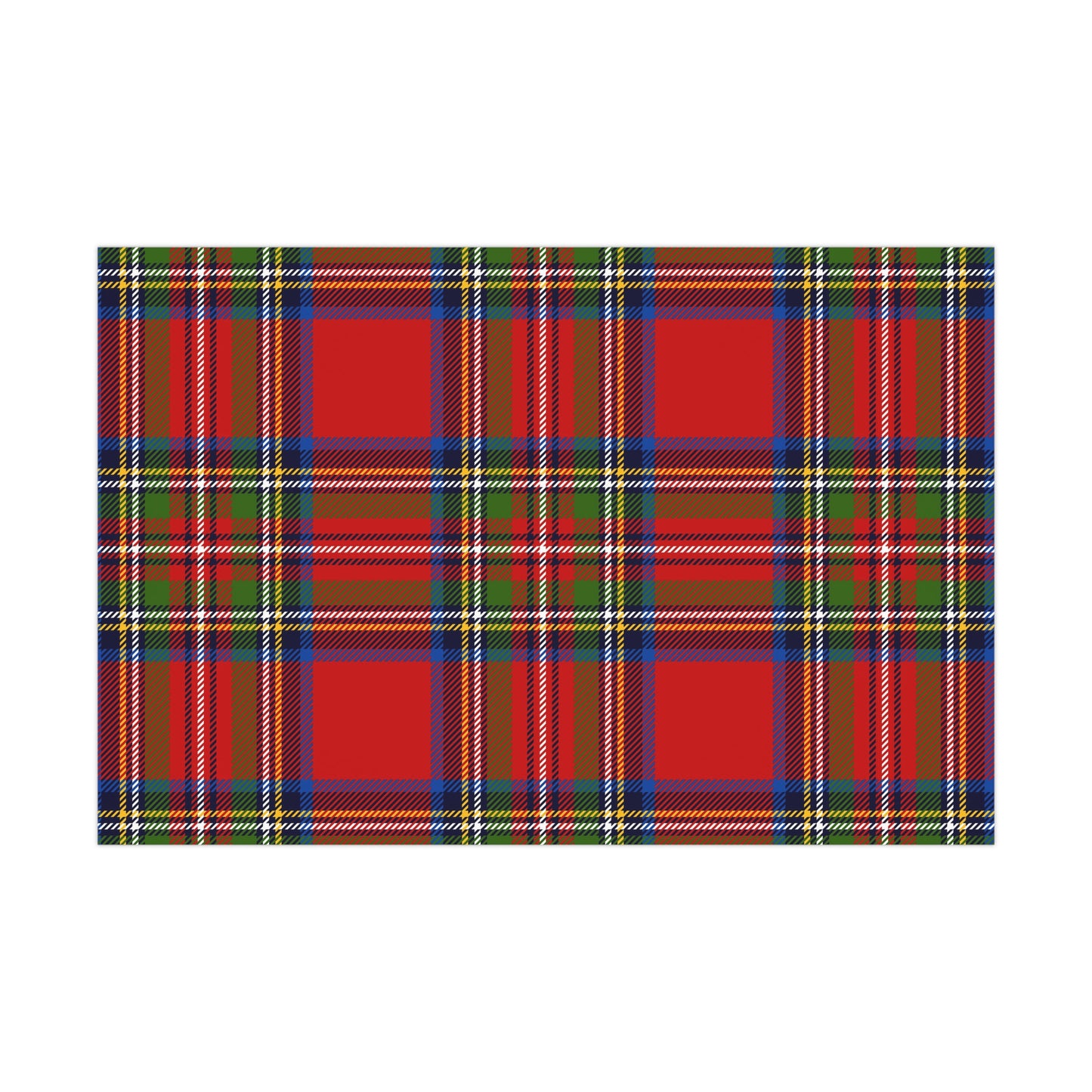 Red Plaid Gift Wrap Papers