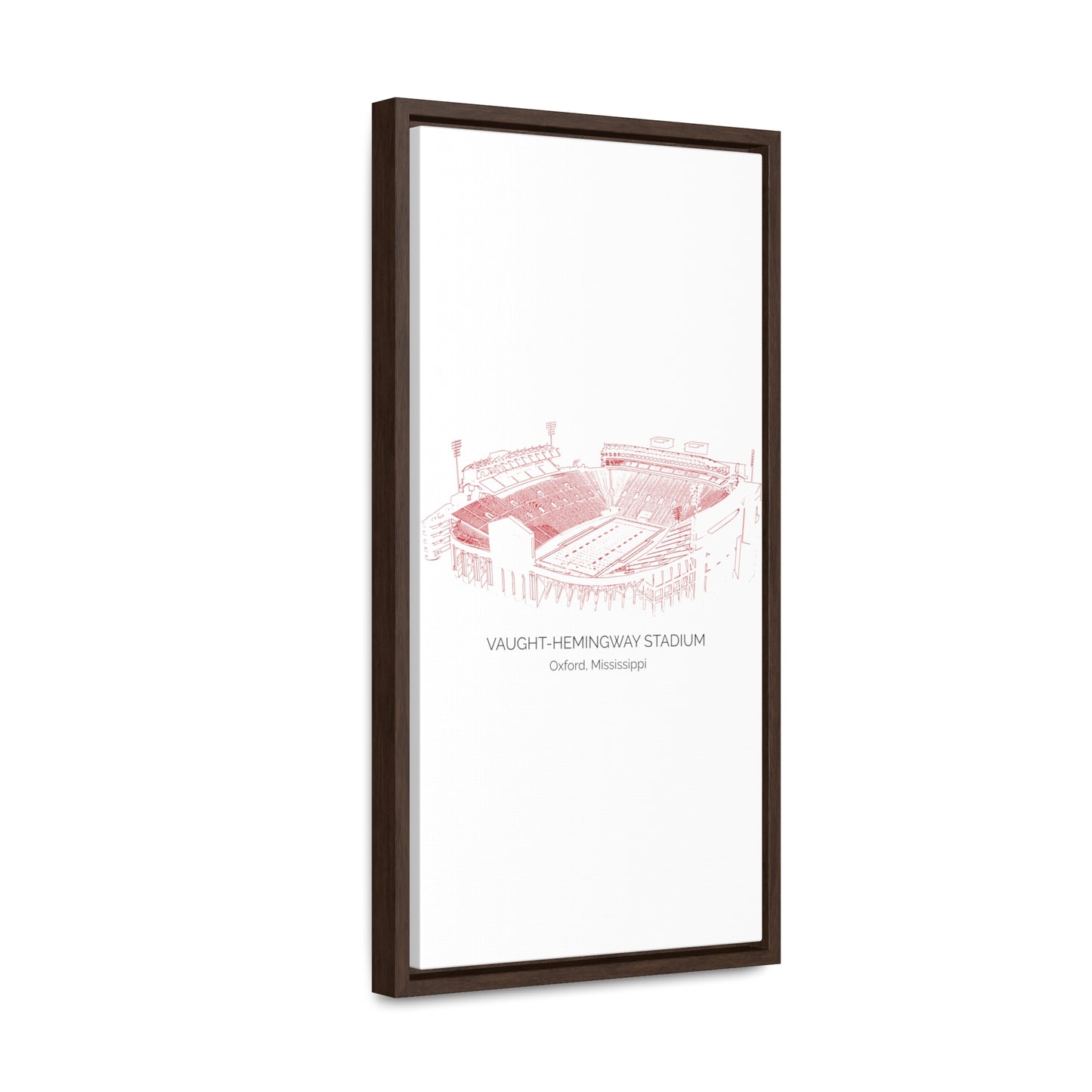 Ole Miss Stadium Gallery Canvas Wraps, Vertical Frame