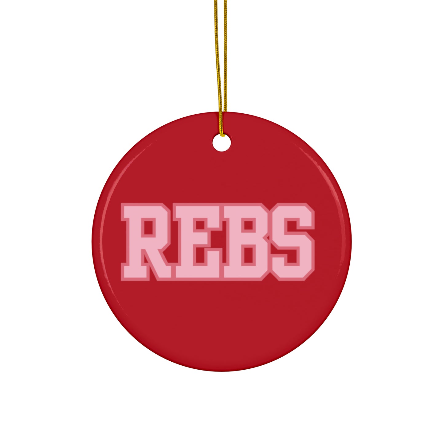 REBS Ceramic Ornaments (1pc, 3pcs, 5pcs, 10pcs) Red