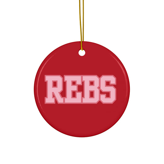 REBS Ceramic Ornaments (1pc, 3pcs, 5pcs, 10pcs) Red