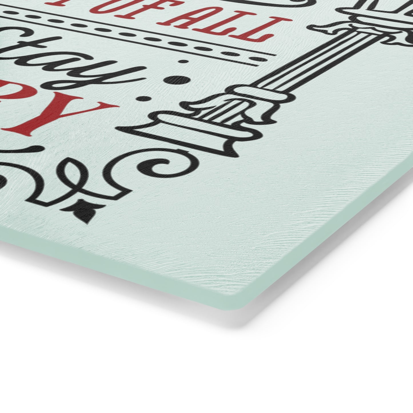 Christmas Rules Cutting Board