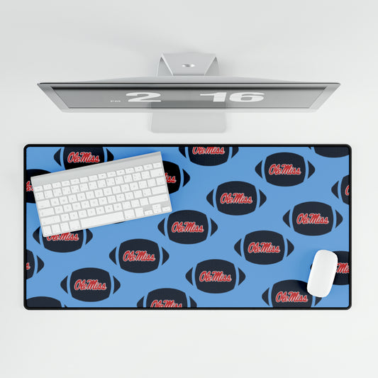 Ole Miss Football Desk Mat (Blue)