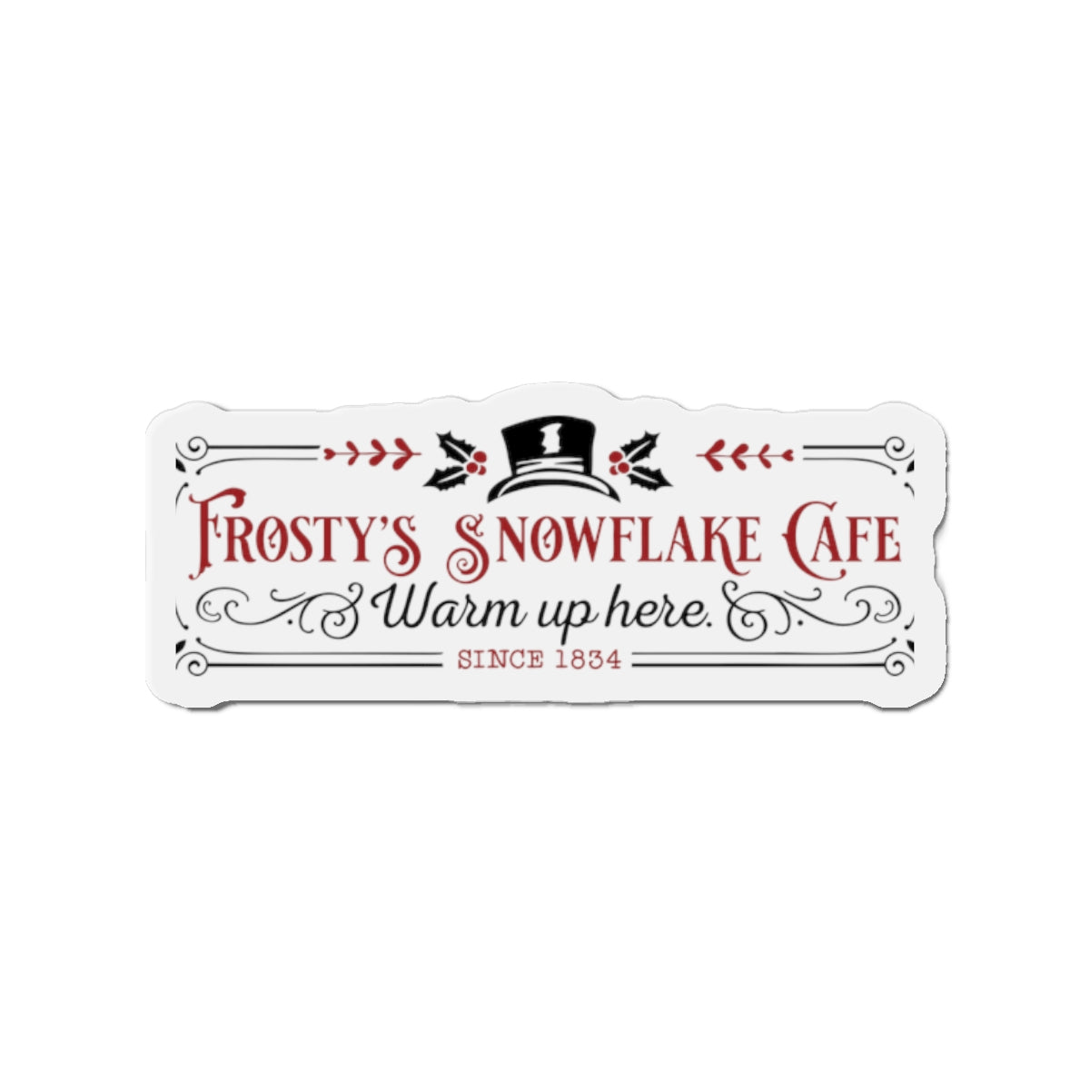 Frosty's Snowflake Cafe Die-Cut Magnets