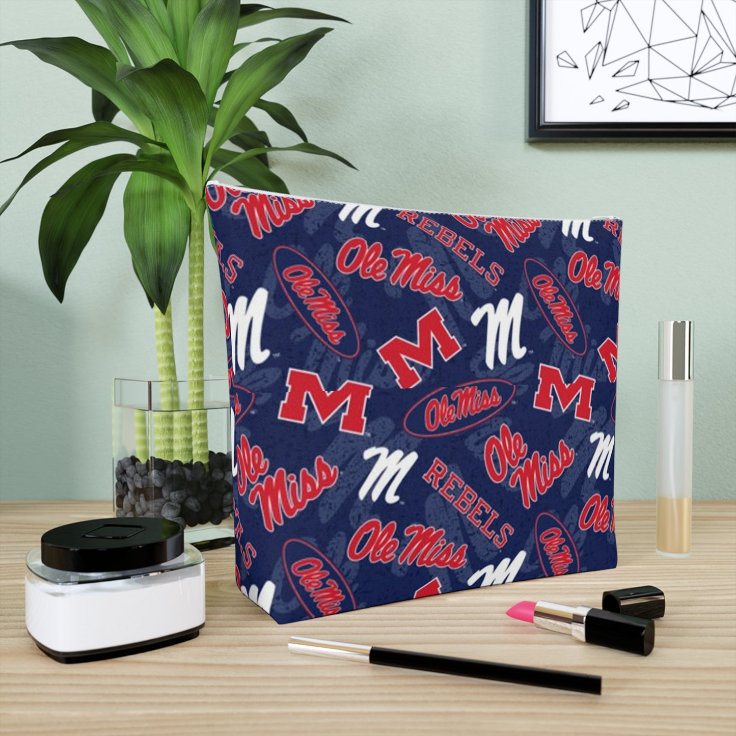 Ole Miss Cotton Cosmetic Bag