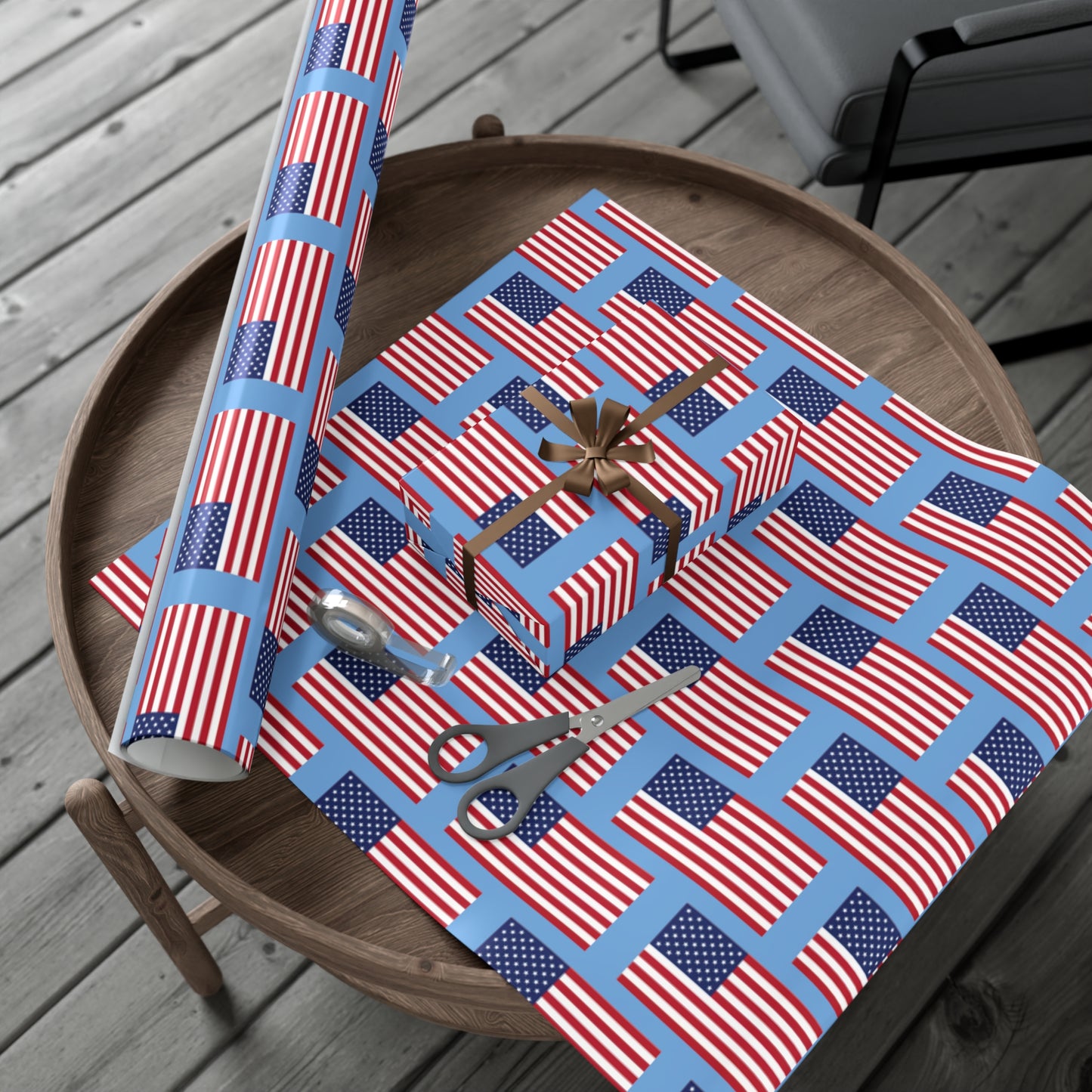 American Flag Gift Wrap Papers