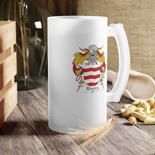 Rivera Frosted Glass Beer Mug