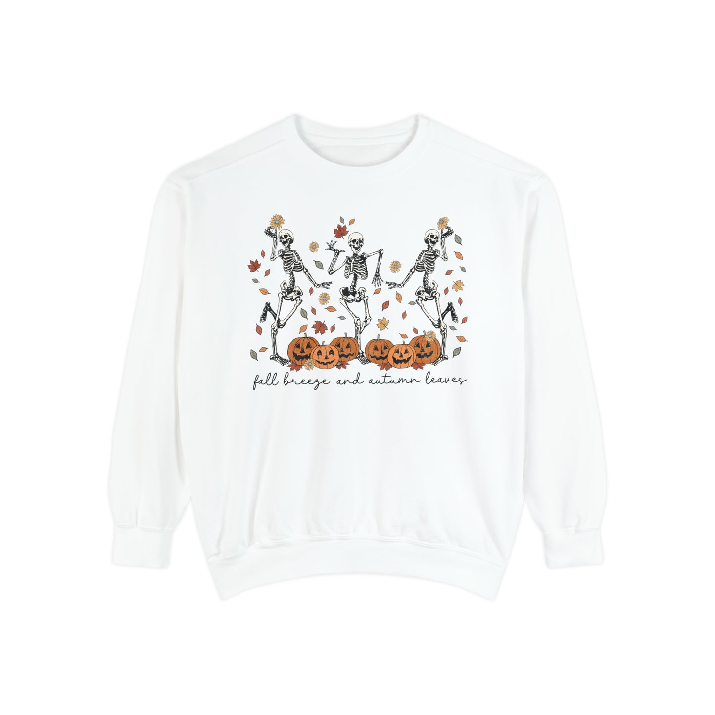 Dancing Skeleton Unisex Garment-Dyed Sweatshirt