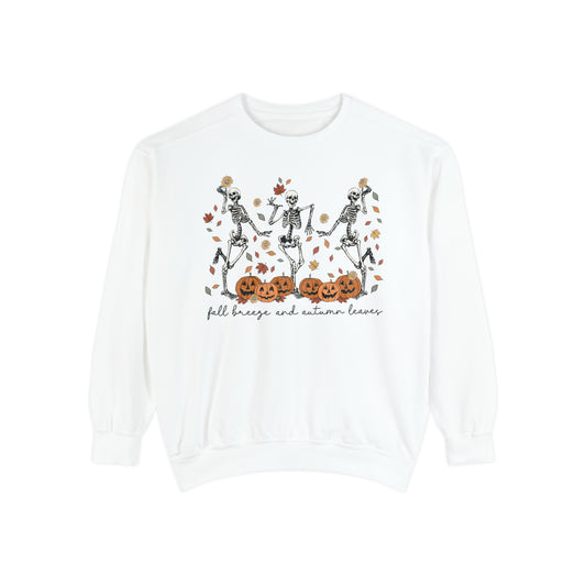 Dancing Skeleton Unisex Garment-Dyed Sweatshirt