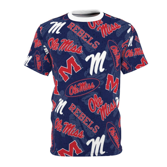 Ole Miss Unisex Cut & Sew Tee (AOP)