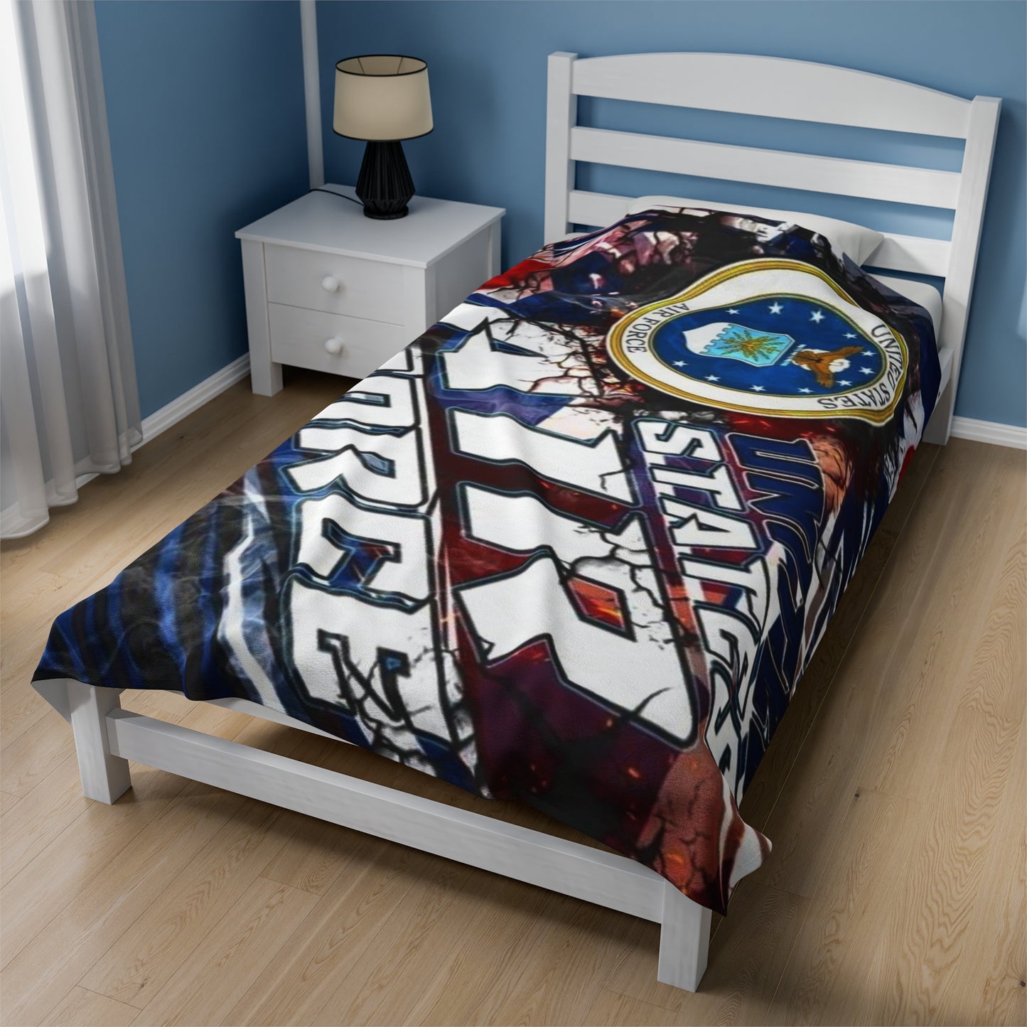 U.S. Air Force Velveteen Plush Blanket