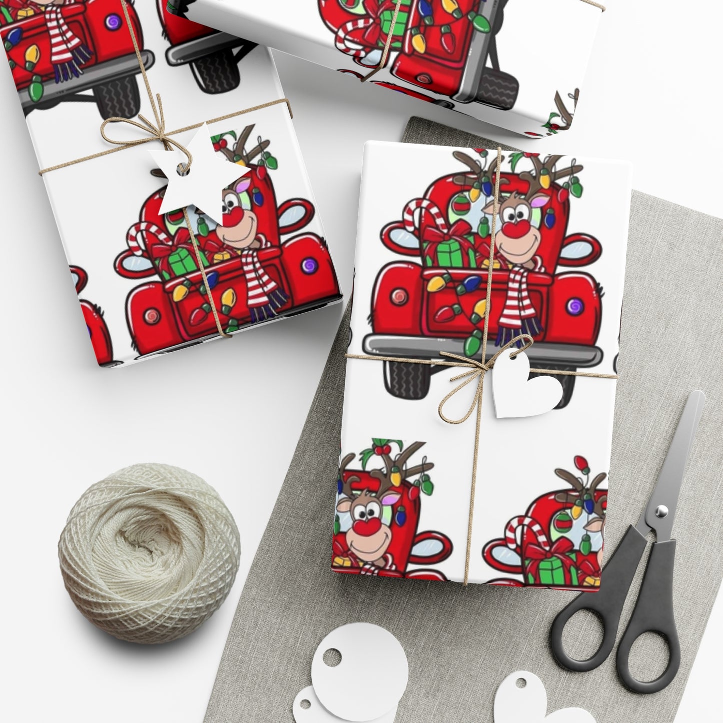 Reindeer Gift Wrap Papers